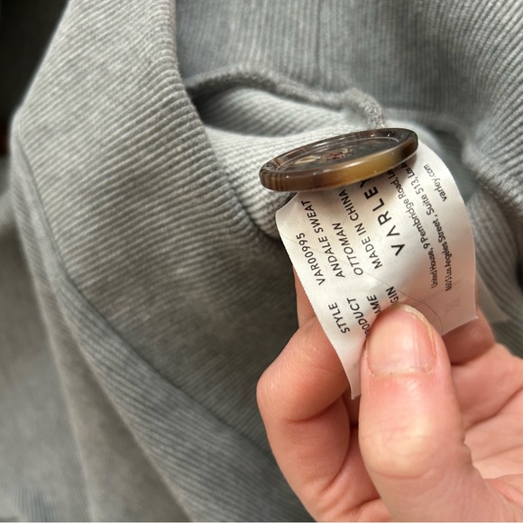 Varley Andale Sweat Grey Marl gray sweater xs - Picture 10 of 11